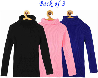 ZooZee Woven High Neck Casual Baby Boys & Baby Girls Multicolor Sweater