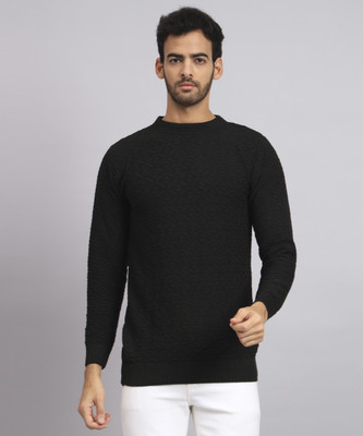 ZEPPI Solid Round Neck Casual Men Multicolor Sweater