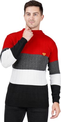 VEMRIS Striped Round Neck Casual Men Multicolor Sweater