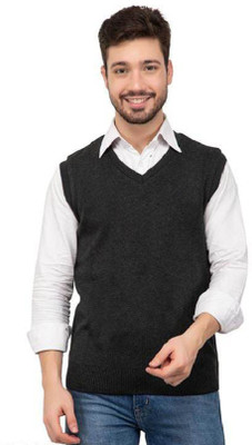 creations sarthak Solid V Neck Casual Men Multicolor Sweater