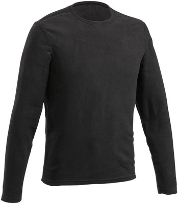 NSUN QUECHUA Solid Round Neck Casual Men Black Sweater