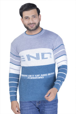 avtar Colorblock Round Neck Party Men Multicolor Sweater