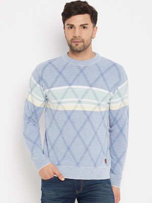 DUKE Printed Round Neck Casual Men Multicolor Sweater