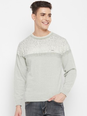 DUKE Printed Round Neck Casual Men Multicolor Sweater