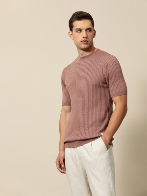 Mr Bowerbird Self Design Round Neck Casual Men Multicolor Sweater