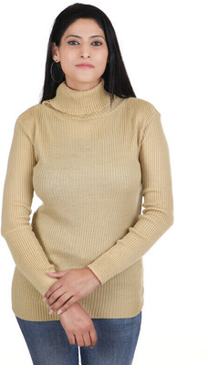 LOVO Solid Turtle Neck Casual Women Multicolor Sweater