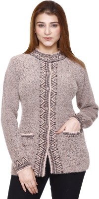 aarbee Self Design Round Neck Casual Women Multicolor Sweater