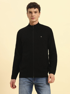 CANTABIL Solid Turtle Neck Casual Men Black Sweater