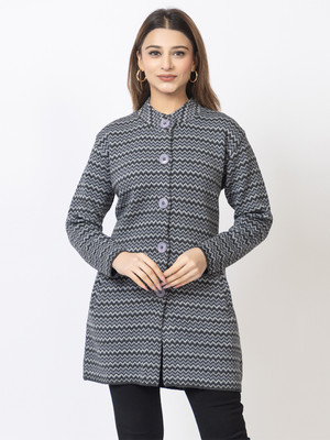 TWENTY ME Self Design Crew Neck Casual Women Grey Sweater
