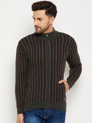 DUKE Striped High Neck Casual Men Multicolor Sweater