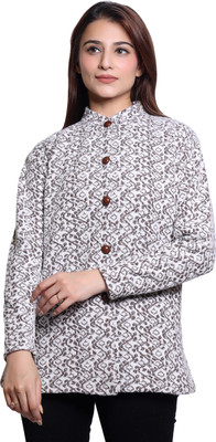 hrd7 Self Design Round Neck Casual Women Brown Sweater