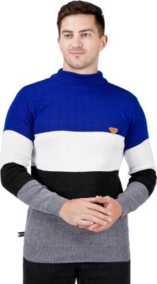 VEMRIS Striped Round Neck Casual Men Multicolor Sweater