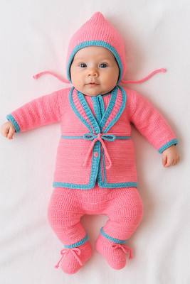 Bamboo Babe Self Design V Neck Casual Baby Boys & Baby Girls Pink Sweater