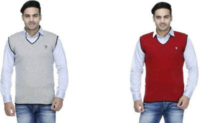 AAVYARA Solid V Neck Casual Women Multicolor Sweater