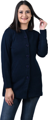 TWENTY ME Solid Casual Women Blue Sweater