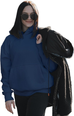 Qvick Full Sleeve Solid Women Sweatshirt