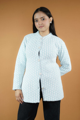 CreativePanther Self Design Collared Neck Casual Women Dark Green Sweater