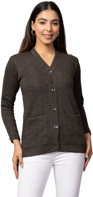 hifzaa Solid V Neck Casual Women Multicolor Sweater