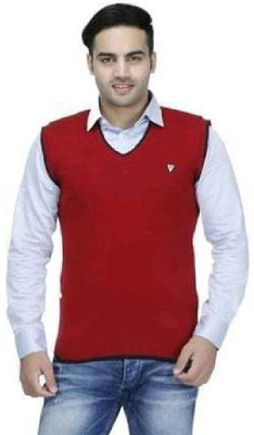 Sanzzy Solid V Neck Casual Men Multicolor Sweater