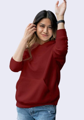 LWEXS Full Sleeve Solid Women Sweatshirt