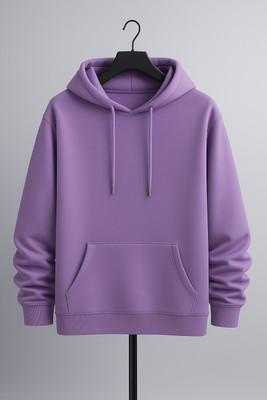 Ashkart Solid Hooded Neck Casual Men Blue Sweater