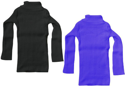 MTI FAASHION Solid High Neck Casual Baby Boys & Baby Girls Multicolor Sweater