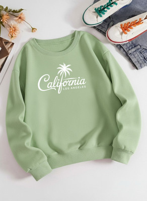 MAJESTIC FASHION Solid Round Neck Casual Women Green Sweater