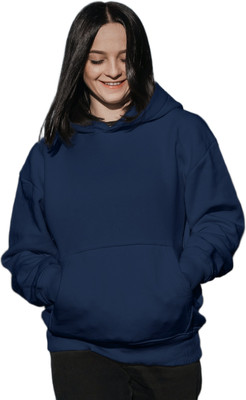 Qvick Full Sleeve Solid Women Sweatshirt