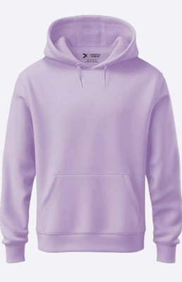 Sahuone Solid Hooded Neck Casual Women Purple Sweater