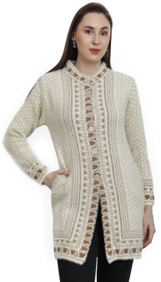 chatanya Woven Round Neck Casual Women Multicolor Sweater