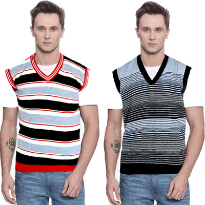 Shunit creation Solid V Neck Casual Men Multicolor Sweater