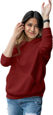 Xsware Full Sleeve Solid Women Sweatshirt