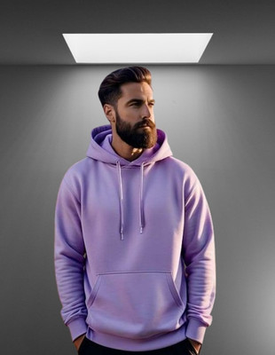 DAPPERS THREADS Solid Round Neck Casual Men Purple Sweater