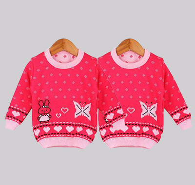 SwellSwag Checkered Round Neck Casual Baby Boys & Baby Girls Multicolor Sweater