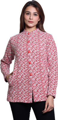 hrd7 Self Design Round Neck Casual Women Red Sweater