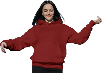 HOC Full Sleeve Solid Women Sweatshirt