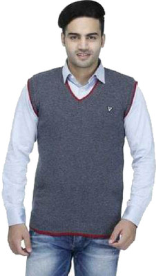 CotTierra Solid V Neck Casual Men Multicolor Sweater