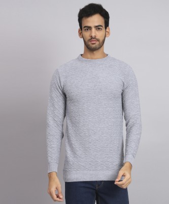 HEMLOCK Solid Round Neck Casual Men Multicolor Sweater