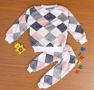 Nihad Fashion Colorblock Round Neck Casual Baby Boys & Baby Girls Pink Sweater
