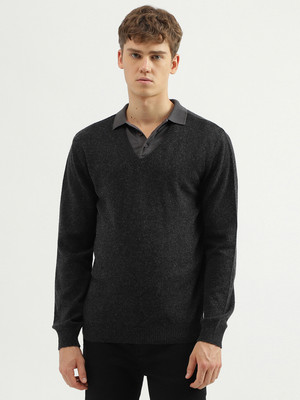 united-colors-of-benetton-solid-v-neck
