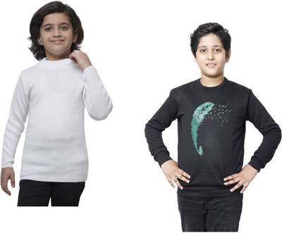 MT FASHIONS Solid Round Neck Casual Baby Boys & Baby Girls Multicolor Sweater