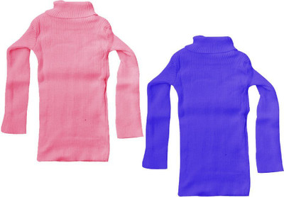 MTI FAASHION Solid High Neck Casual Baby Boys & Baby Girls Multicolor Sweater
