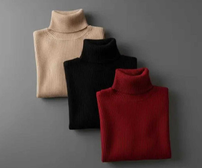 Teenora Applique High Neck Casual Baby Boys & Baby Girls Beige, Black, Red Sweater