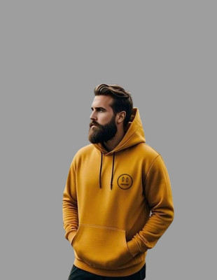 DAPPERS THREADS Printed Round Neck Casual Men Yellow Sweater