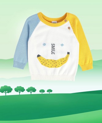 MINI KLUB Printed Round Neck Casual Baby Boys Multicolor Sweater