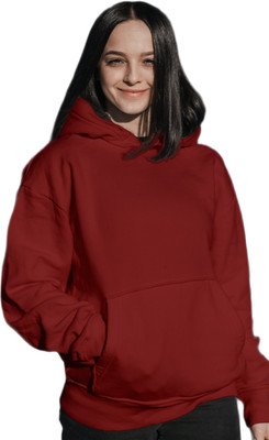 HOC Full Sleeve Solid Women Sweatshirt