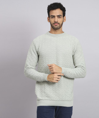 ZEPPI Solid Round Neck Casual Men Multicolor Sweater
