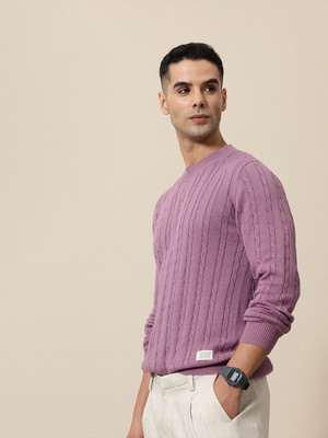 Mr Bowerbird Striped Round Neck Casual Men Multicolor Sweater