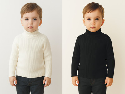 ATXP Solid High Neck Casual Baby Boys & Baby Girls Multicolor Sweater