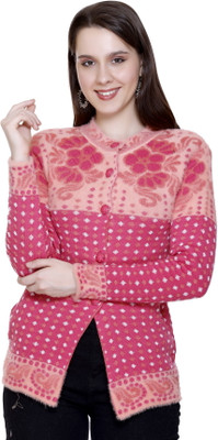 HITTIKA Self Design Round Neck Casual Women Multicolor Sweater